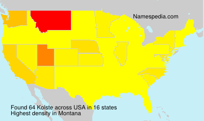 Surname Kolste in USA Surname Kolste in USA