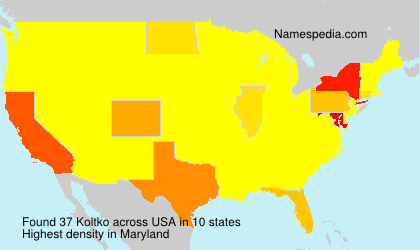 Surname Koltko in USA Surname Koltko in USA