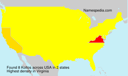 Surname Koltos in USA Surname Koltos in USA