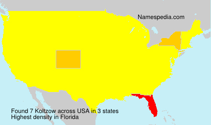 Surname Koltzow in USA Surname Koltzow in USA