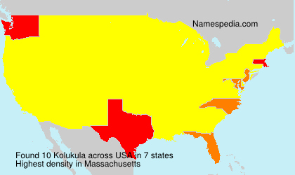 Surname Kolukula in USA Surname Kolukula in USA