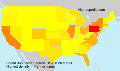 Surname Koman in USA Surname Koman in USA