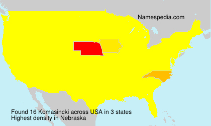 Surname Komasincki in USA Surname Komasincki in USA