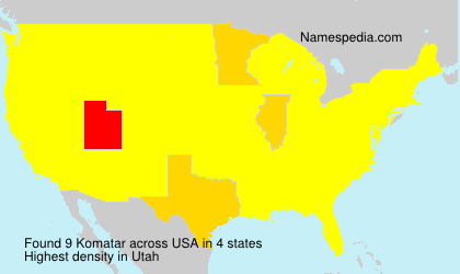 Surname Komatar in USA Surname Komatar in USA