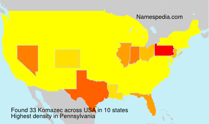 Surname Komazec in USA Surname Komazec in USA