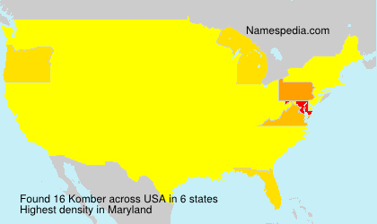 Surname Komber in USA Surname Komber in USA