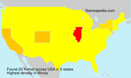 Surname Komel in USA Surname Komel in USA