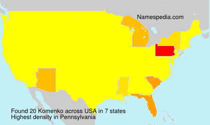 Surname Komenko in USA Surname Komenko in USA