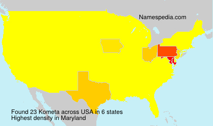 Surname Kometa in USA Surname Kometa in USA