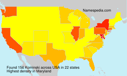 Surname Kominski in USA Surname Kominski in USA