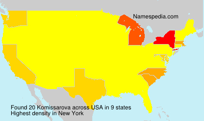 Surname Komissarova in USA Surname Komissarova in USA