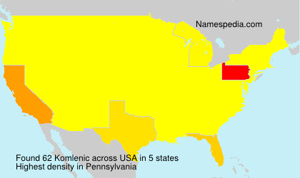 Surname Komlenic in USA Surname Komlenic in USA
