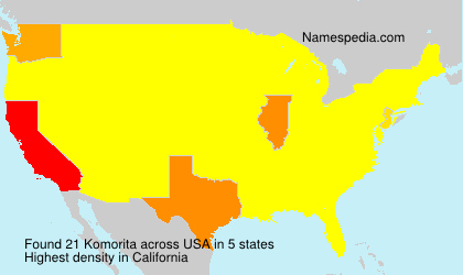 Surname Komorita in USA Surname Komorita in USA
