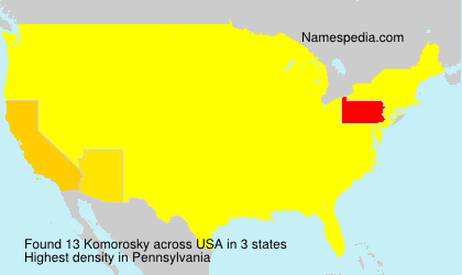 Surname Komorosky in USA Surname Komorosky in USA