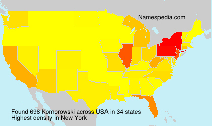 Surname Komorowski in USA Surname Komorowski in USA