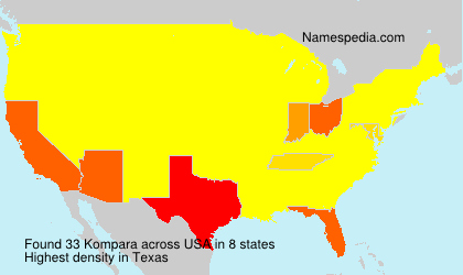 Surname Kompara in USA Surname Kompara in USA