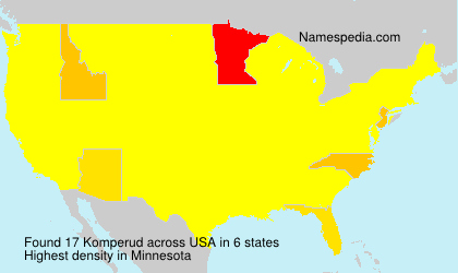 Surname Komperud in USA Surname Komperud in USA