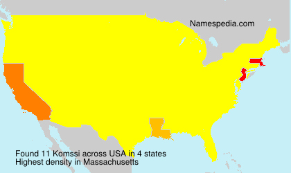 Surname Komssi in USA Surname Komssi in USA