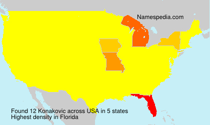 Surname Konakovic in USA Surname Konakovic in USA