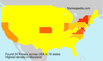 Surname Konare in USA Surname Konare in USA