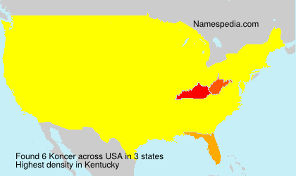 Surname Koncer in USA Surname Koncer in USA