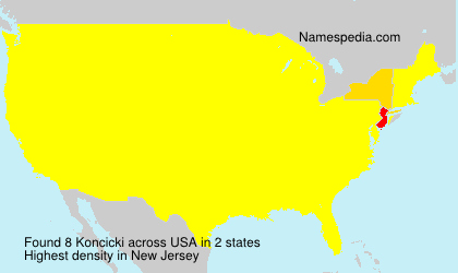 Surname Koncicki in USA Surname Koncicki in USA