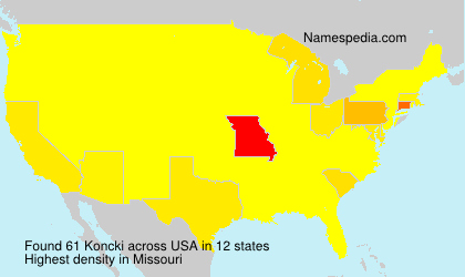 Surname Koncki in USA Surname Koncki in USA