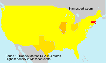 Surname Kondev in USA Surname Kondev in USA