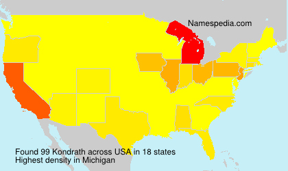 Surname Kondrath in USA Surname Kondrath in USA