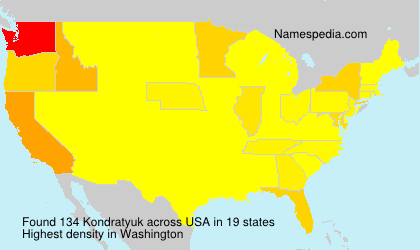 Surname Kondratyuk in USA Surname Kondratyuk in USA