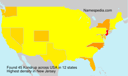 Surname Kondrup in USA Surname Kondrup in USA