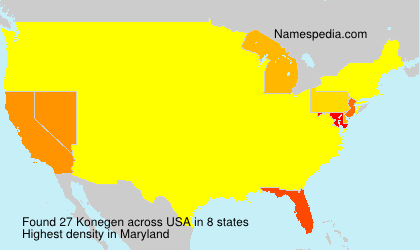 Surname Konegen in USA Surname Konegen in USA