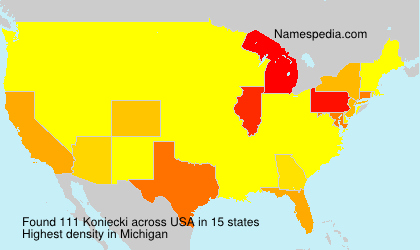 Surname Koniecki in USA Surname Koniecki in USA