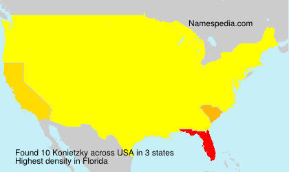 Surname Konietzky in USA Surname Konietzky in USA