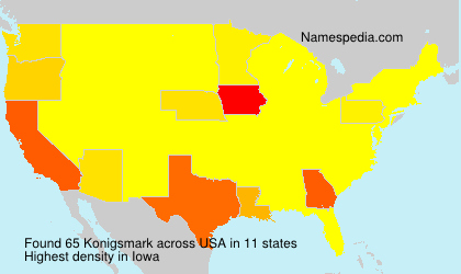 Surname Konigsmark in USA Surname Konigsmark in USA