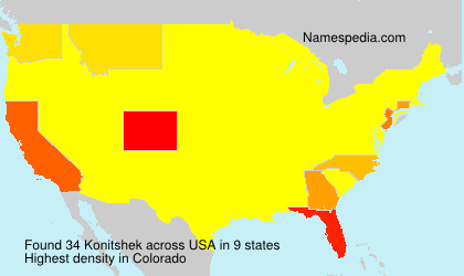 Surname Konitshek in USA Surname Konitshek in USA