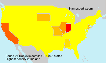 Surname Konjevic in USA Surname Konjevic in USA