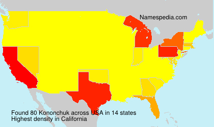 Surname Kononchuk in USA Surname Kononchuk in USA