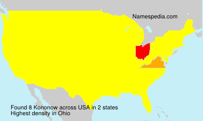 Surname Kononow in USA Surname Kononow in USA