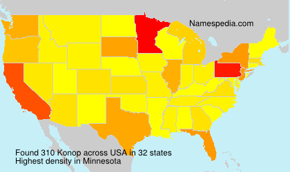 Surname Konop in USA Surname Konop in USA