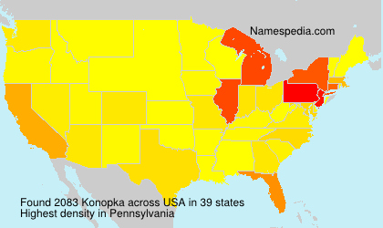 Surname Konopka in USA Surname Konopka in USA