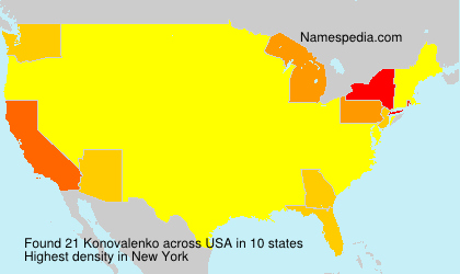 Surname Konovalenko in USA Surname Konovalenko in USA