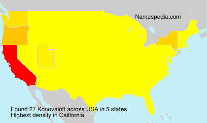 Surname Konovaloff in USA Surname Konovaloff in USA
