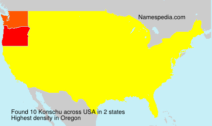 Surname Konschu in USA Surname Konschu in USA