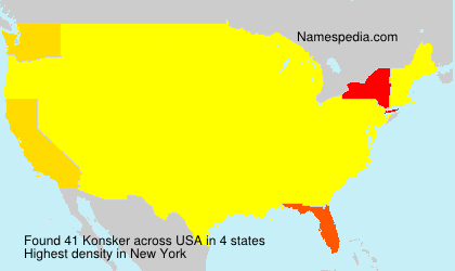 Surname Konsker in USA