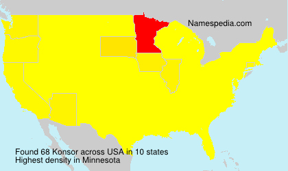 Surname Konsor in USA Surname Konsor in USA