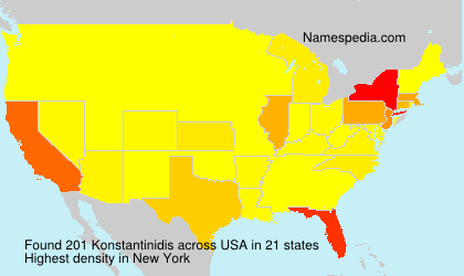 Surname Konstantinidis in USA