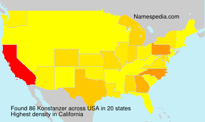 Surname Konstanzer in USA Surname Konstanzer in USA