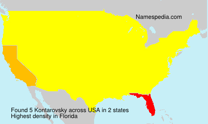 Surname Kontarovsky in USA Surname Kontarovsky in USA