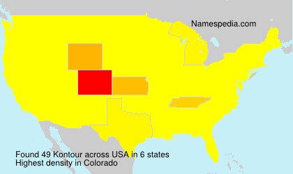 Surname Kontour in USA Surname Kontour in USA